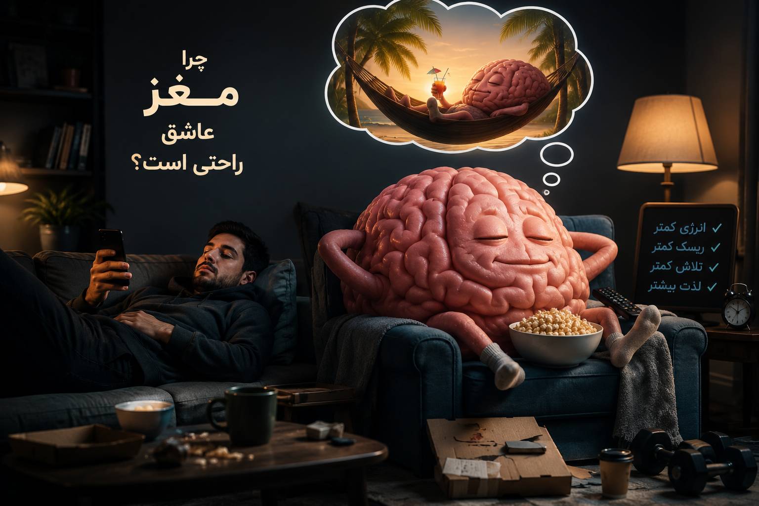 چرا مغز عاشق راحتی است؟